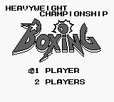 Heavyweight Championship Boxing screenshot 3 for GameBoy